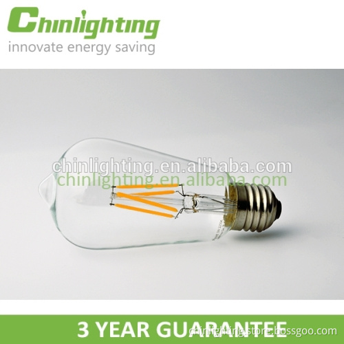 UL vintage led filament bulb vintage ST64 edison bulb S21 gold finish 720LM